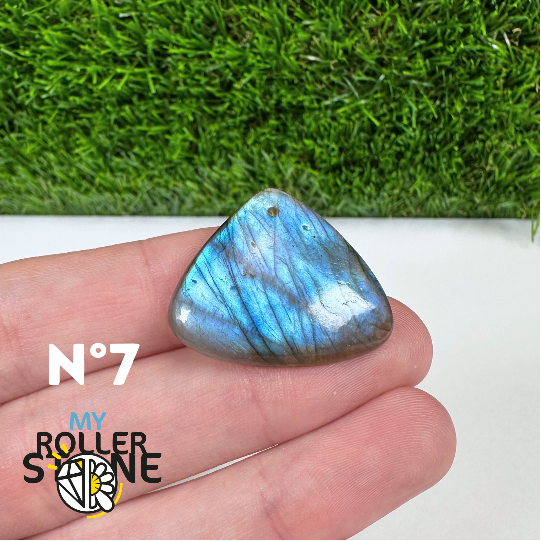 Pendentif Labradorite blue fire percé 5A