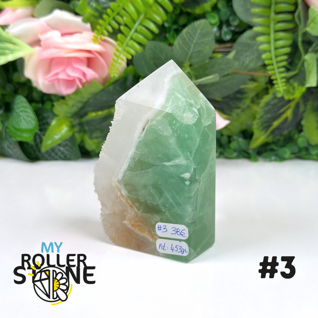 Pointe brute de Fluorite verte