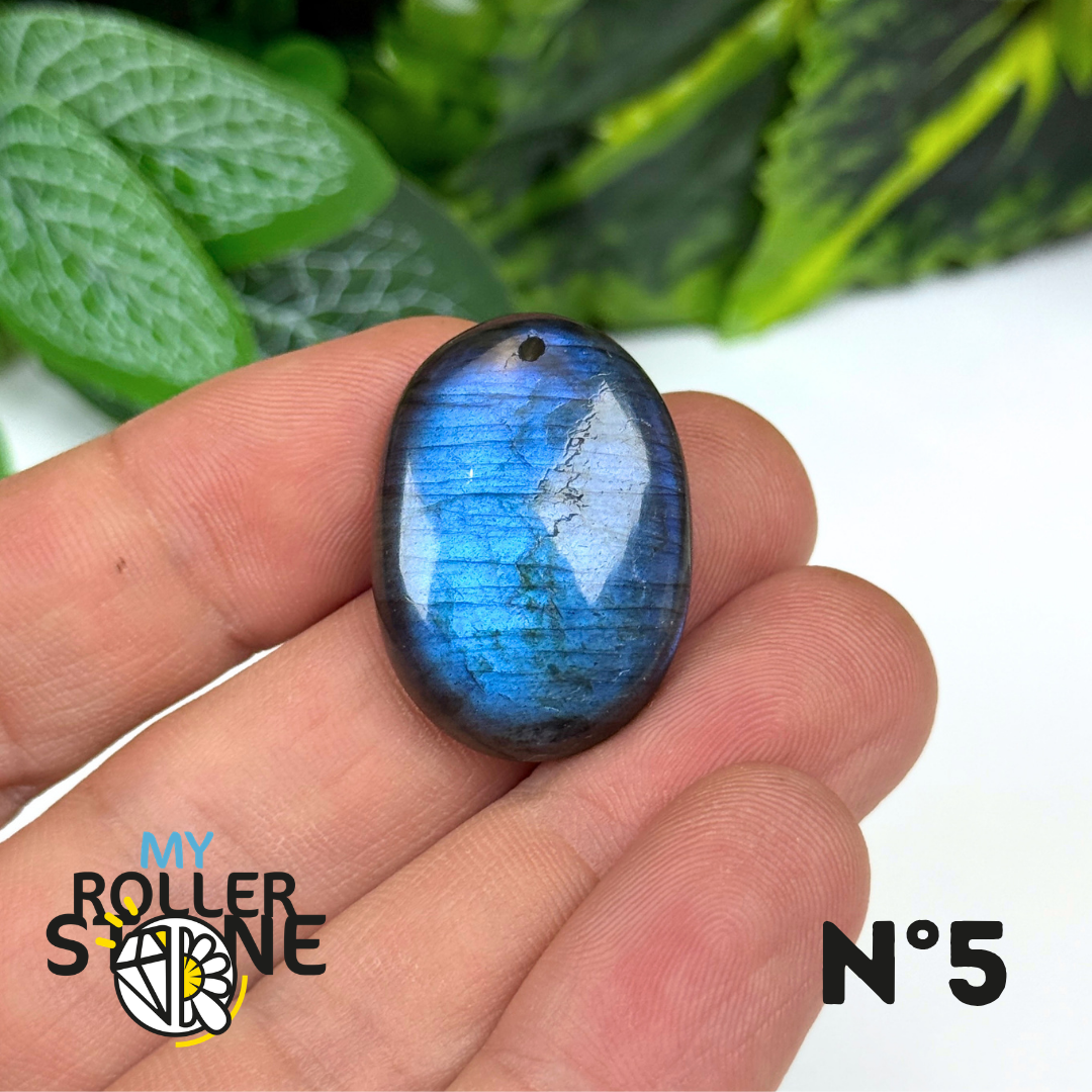 Pendentif Labradorite Blue fire percé 5A