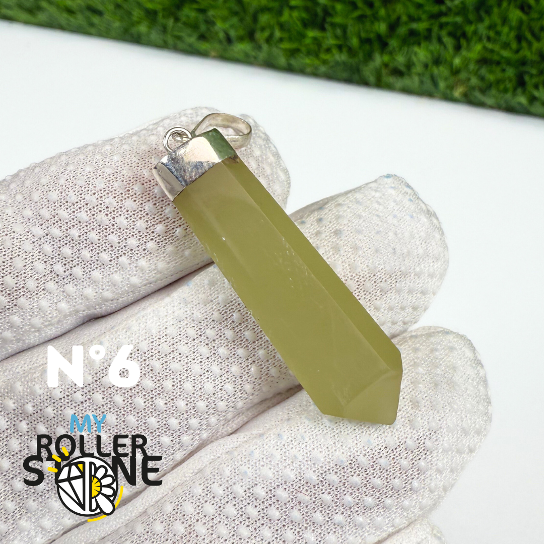 Pendentif Serpentine et Argent