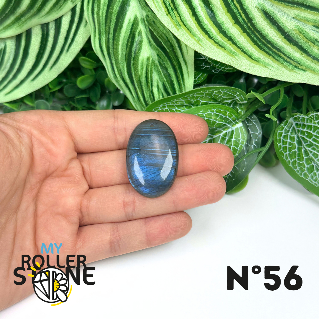 Pendentif Labradorite blue fire percé 5A