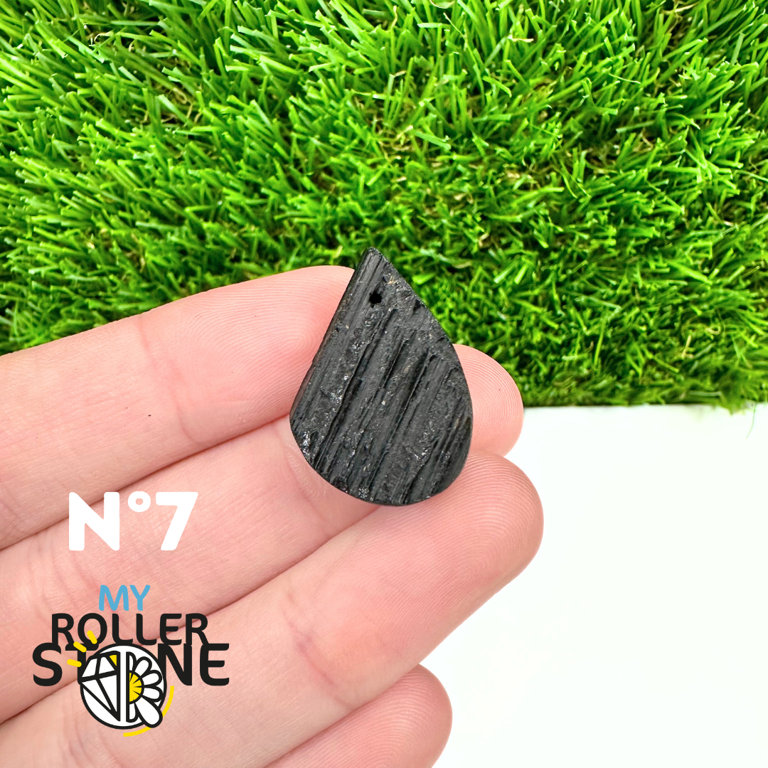 Pendentif Perce Tourmaline Noire 5A