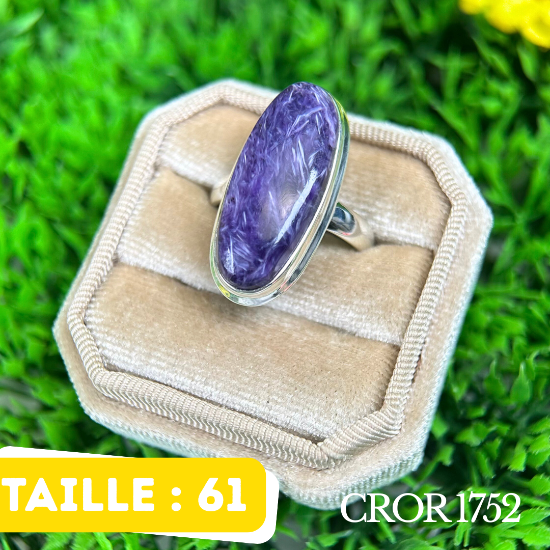 Bague Argent Charoite #CROR1752