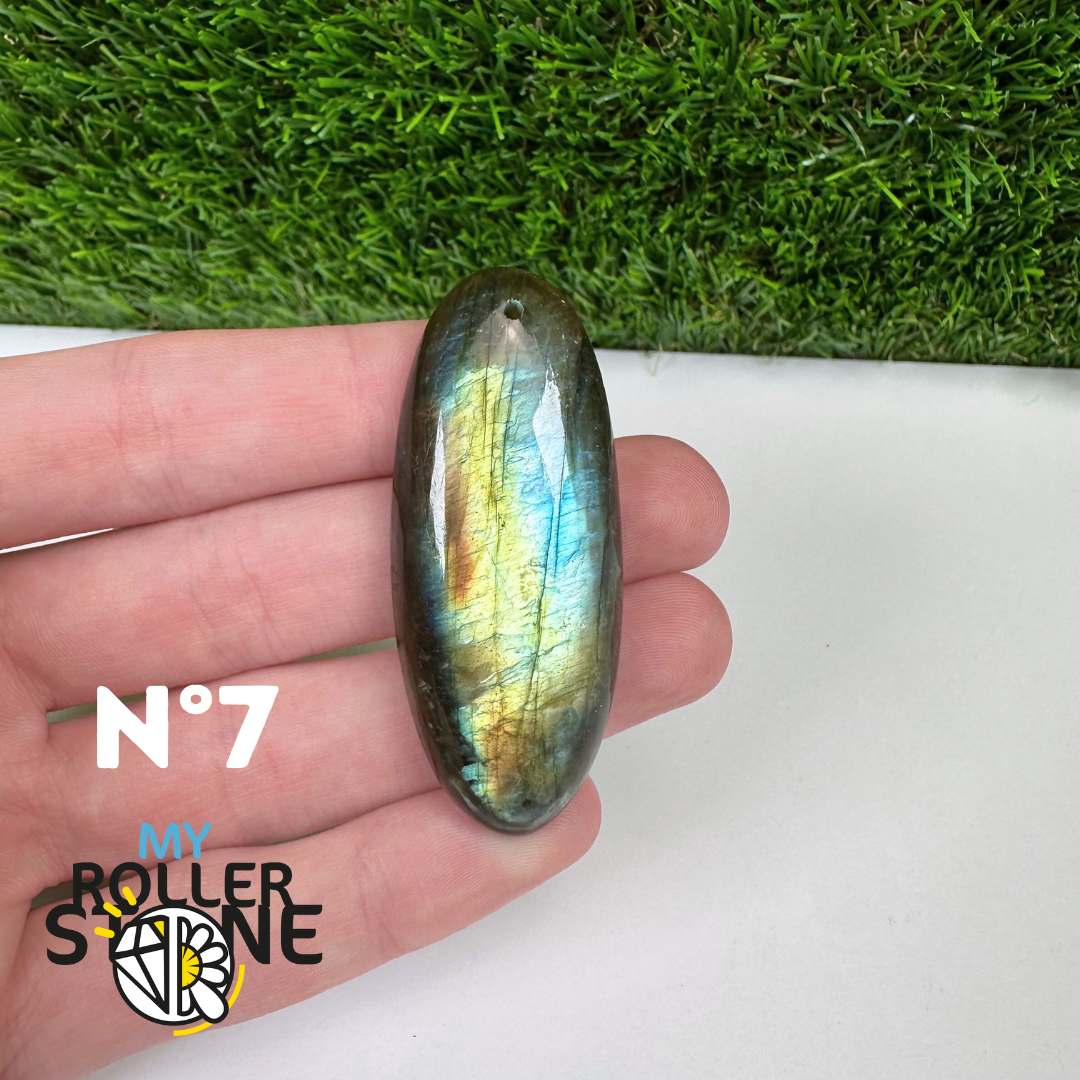 Pendentif Percé Labradorite Multi Fire 5A