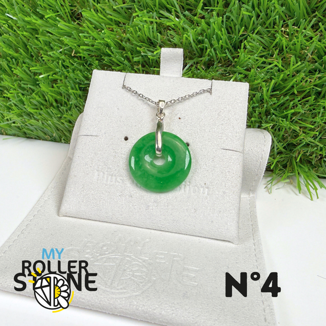 Pendentif Jade Nephrite Vietnam Argent 925 #4
