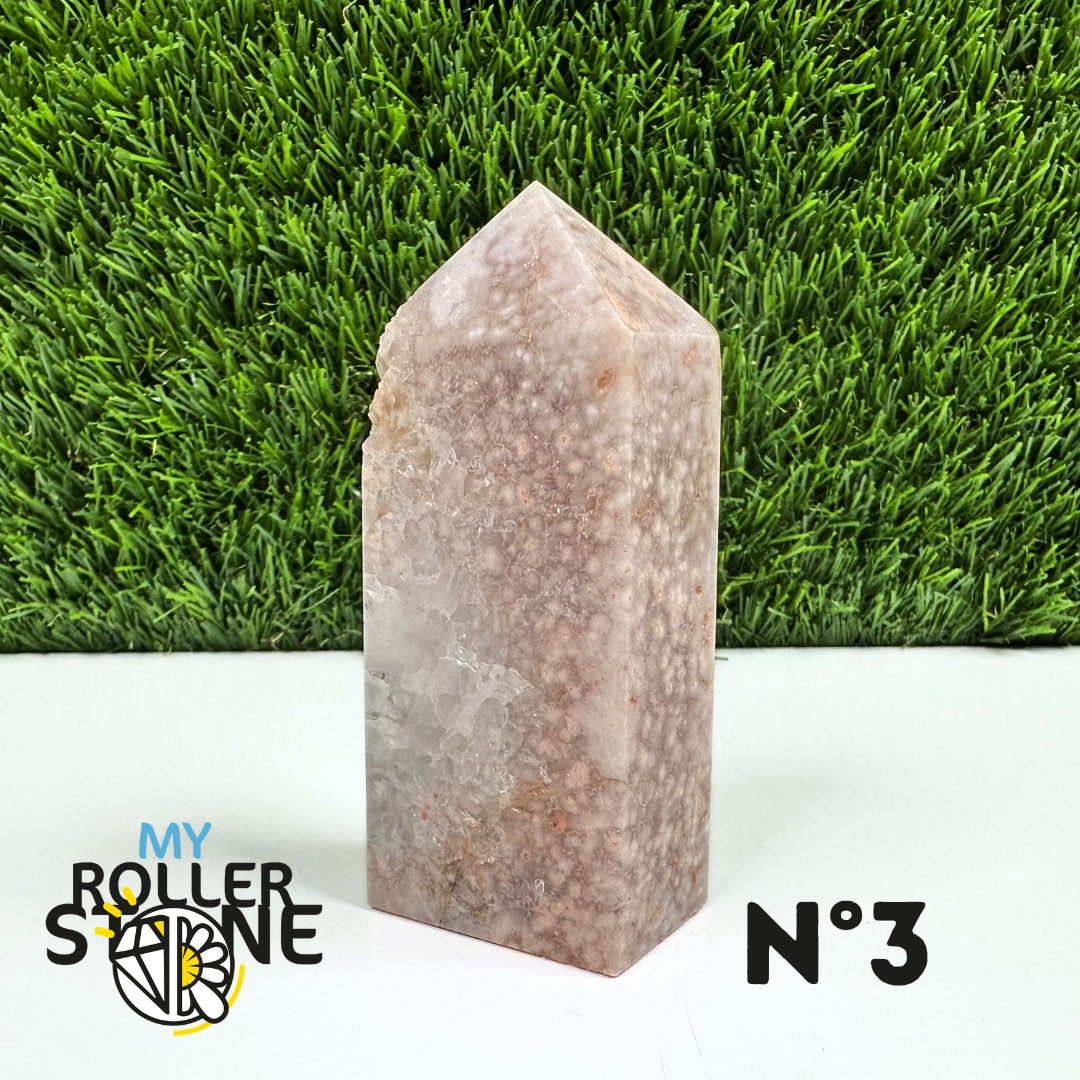 Pointes Pierre Rectangulaire Agate Fleur