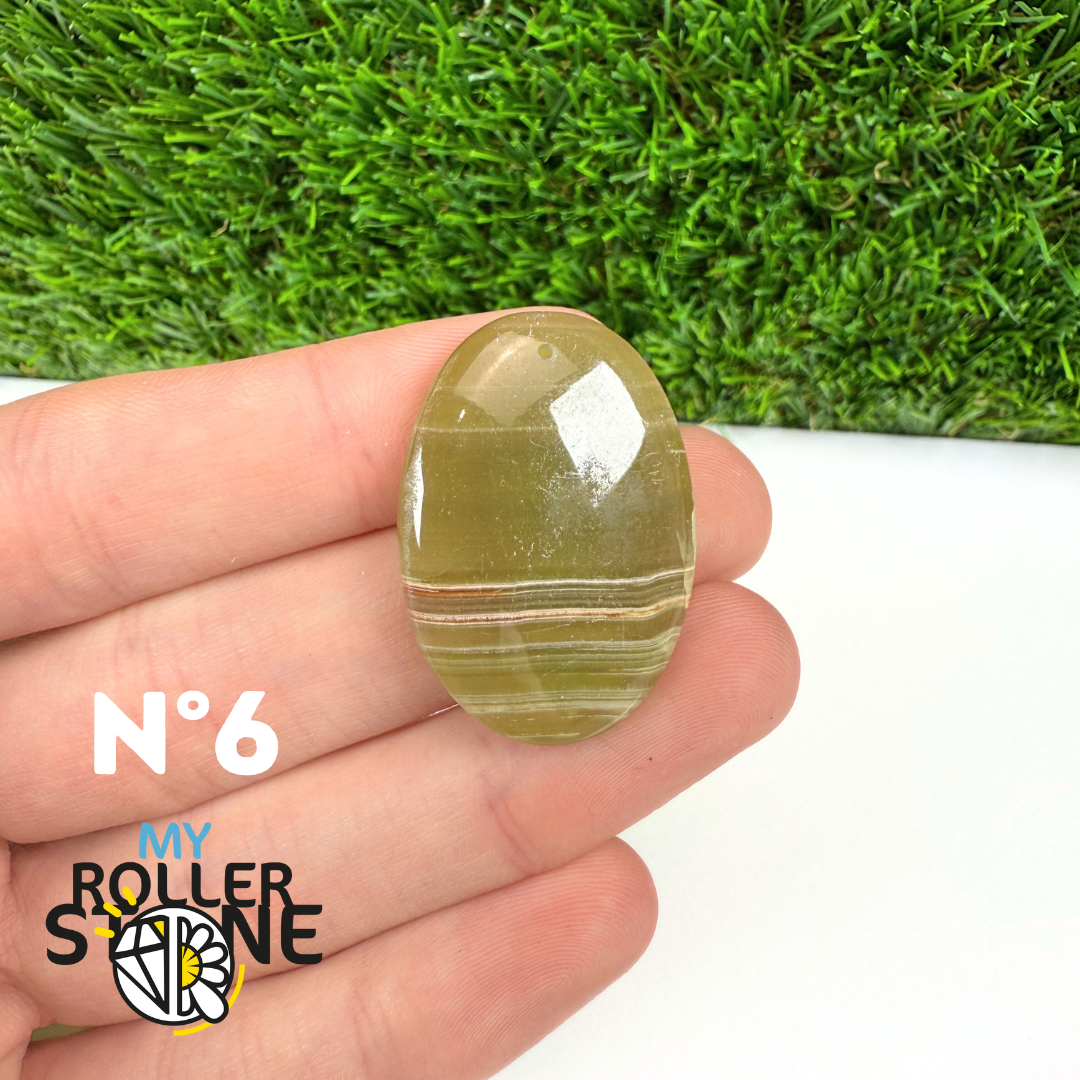 Pendentif Calcite Verte 5A Percé