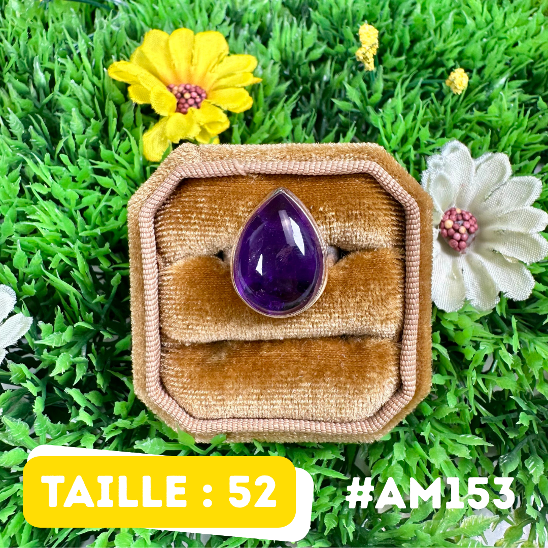 Bague Argent 925 Améthyste #AM153