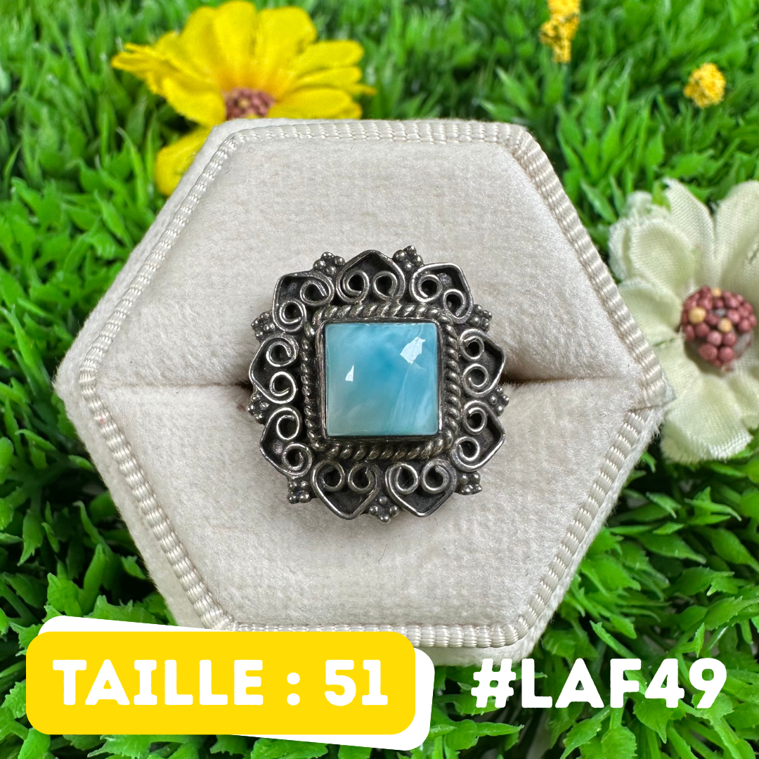 Bague Argent 925 Larimar #LAF49