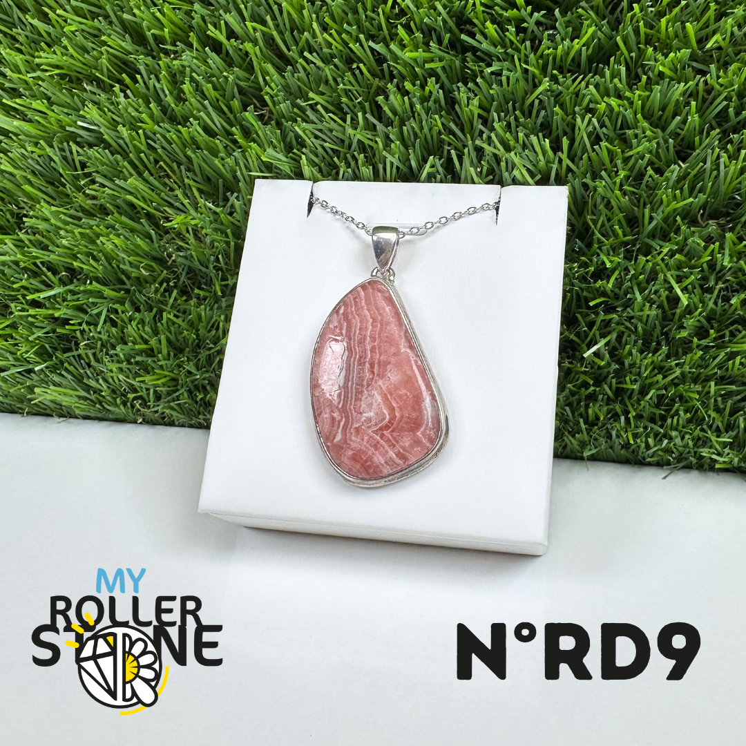 Pendentif Argent Rhodochrosite #9