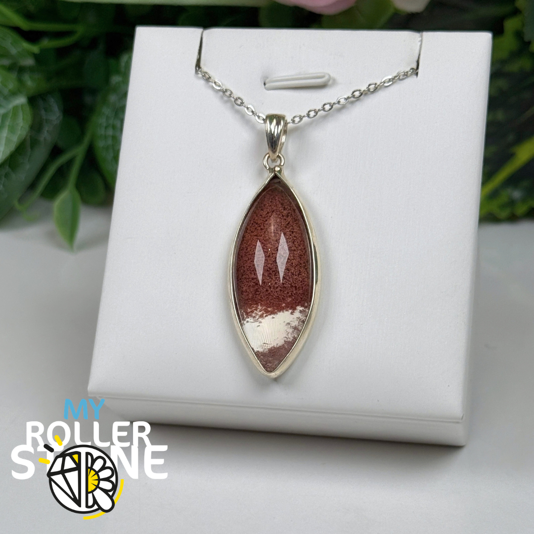 Pendentif Lodolite Du Brésil et Argent 925 #2