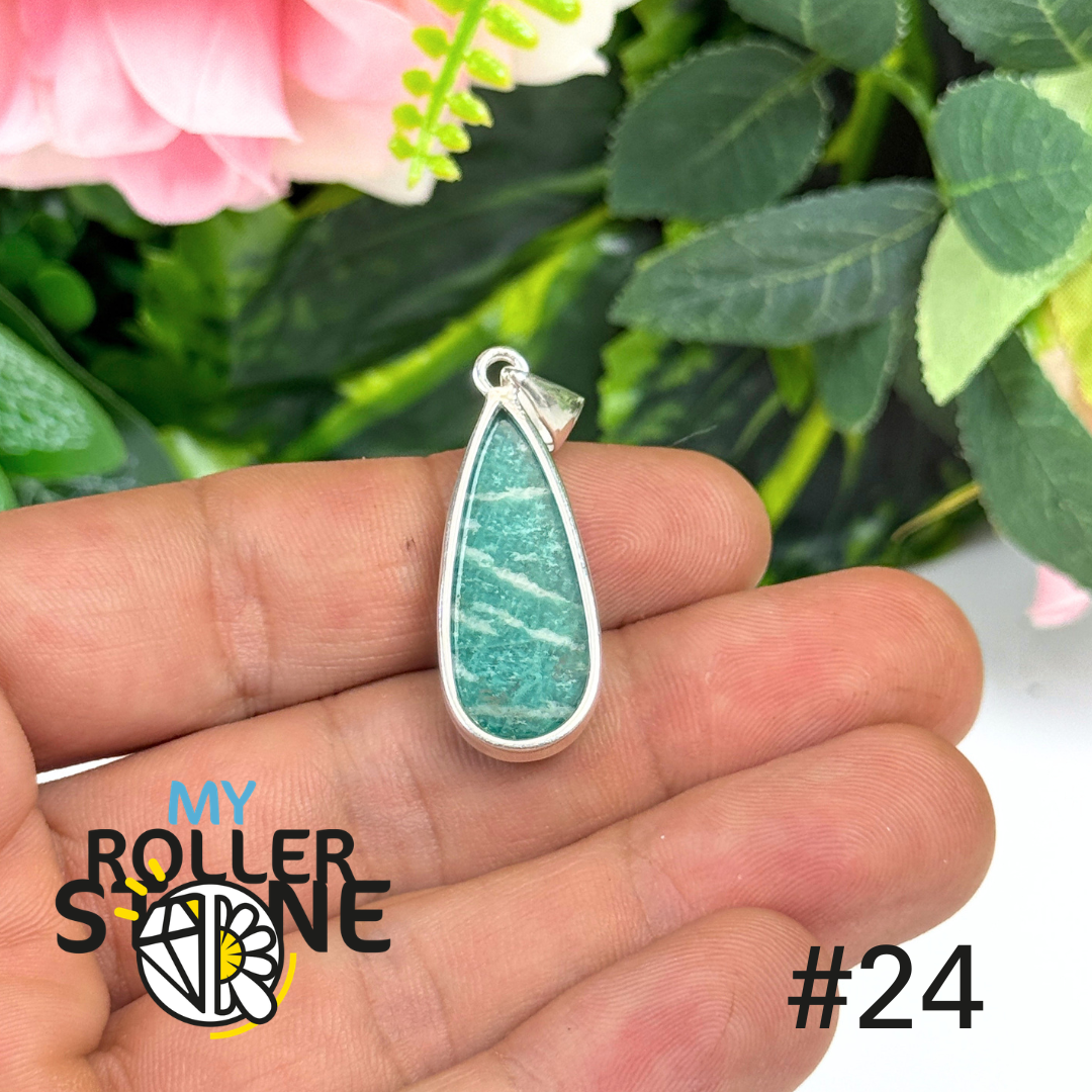 Pendentif argent amazonite #ZP24