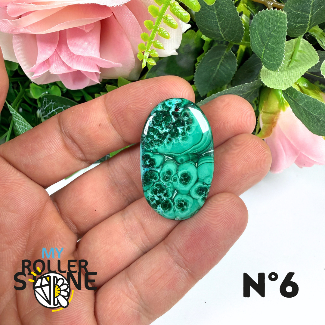 Pendentif Malachite Percé 5A