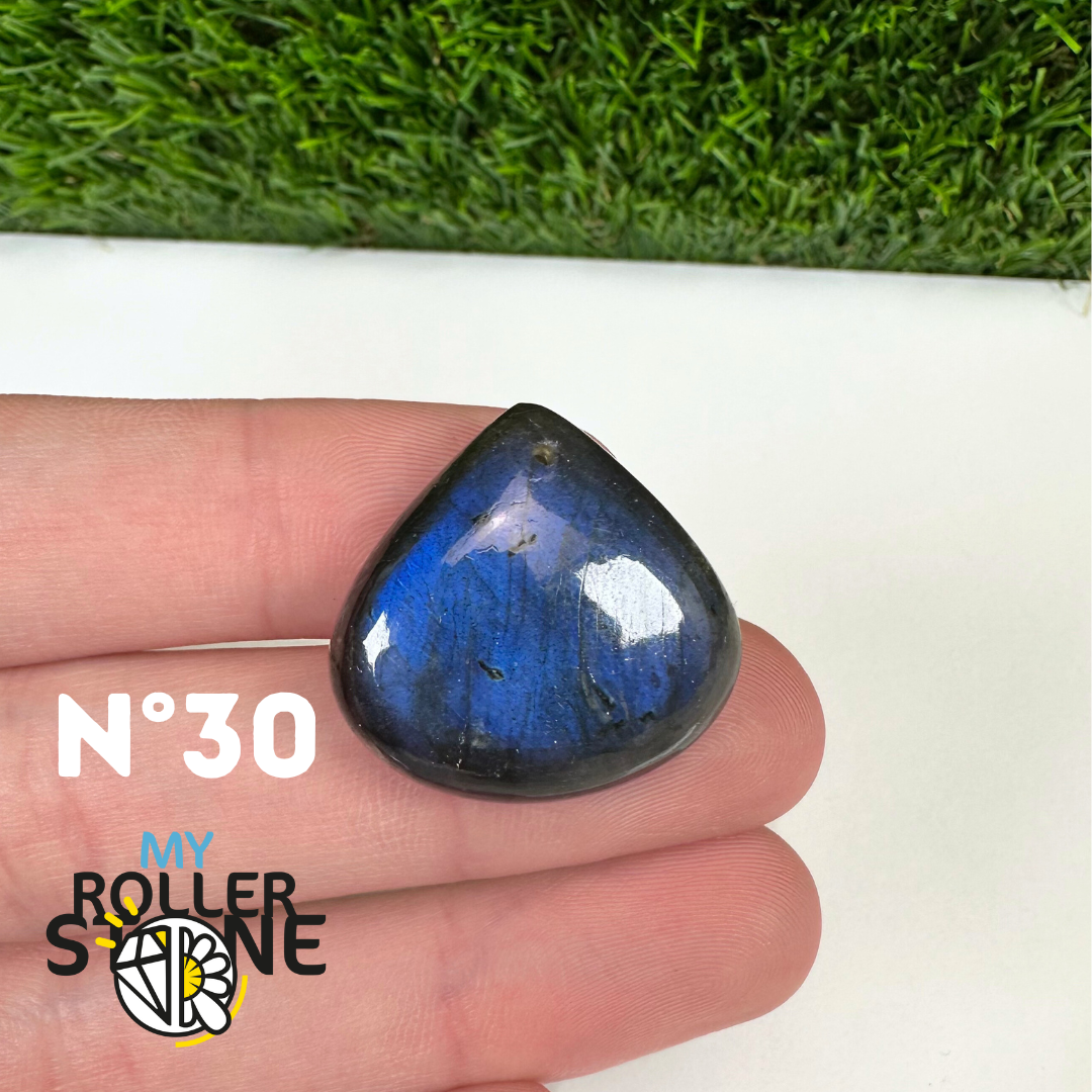 Pendentif Labradorite blue fire percé 7A