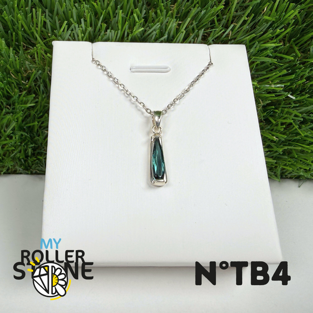 Tourmaline Bleue (Indigolite) - Argent 925 -#4