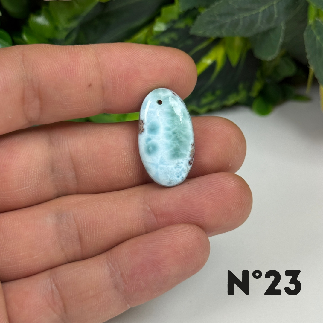 Pendentif Larimar 5A percé