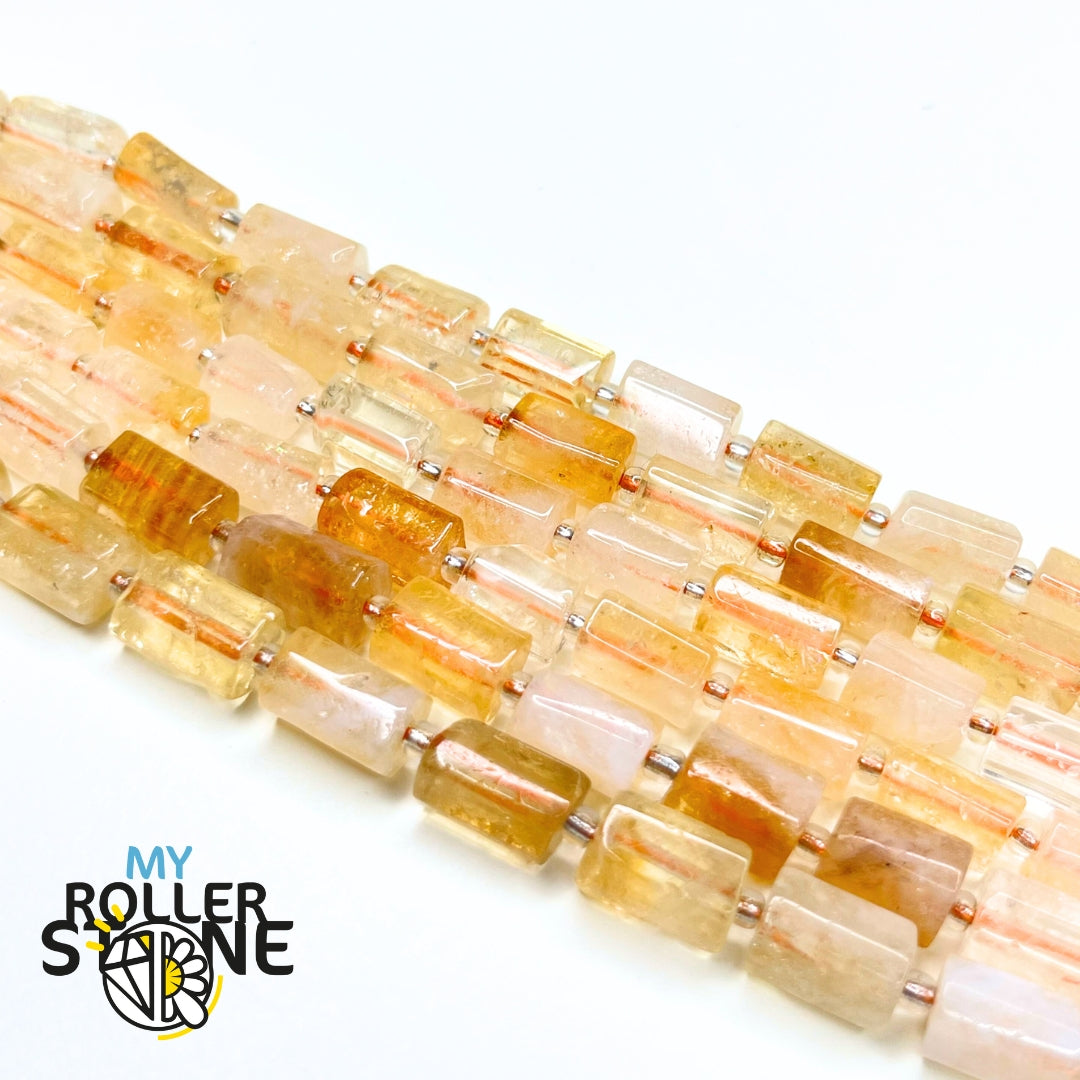 Perle colonne en Citrine