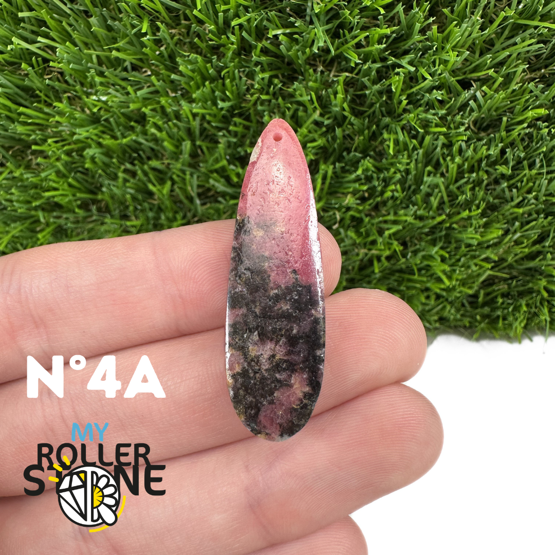 Pendentif Percé Rhodonite Austalienne Goutte