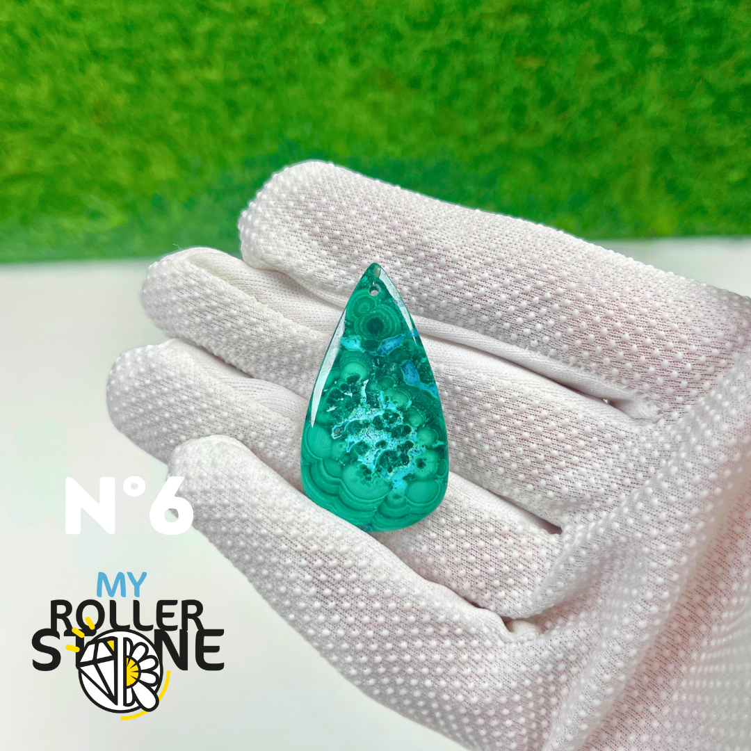 Pendentif Malachite 5A percé