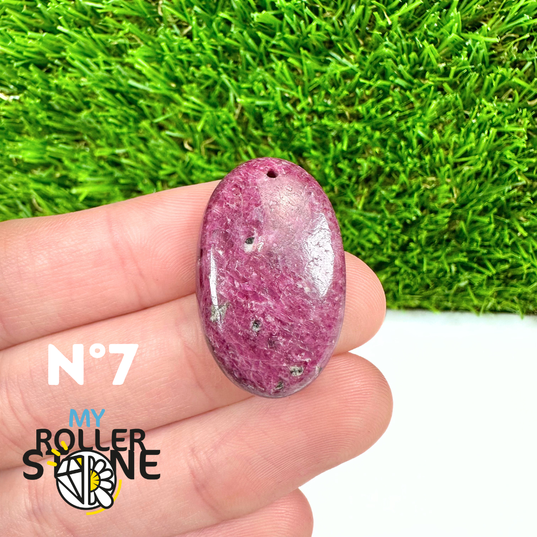 Pendentif Percé Rubis Fuchsite 3A