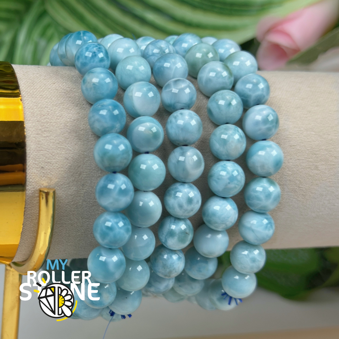 Bracelet perle Larimar 5A