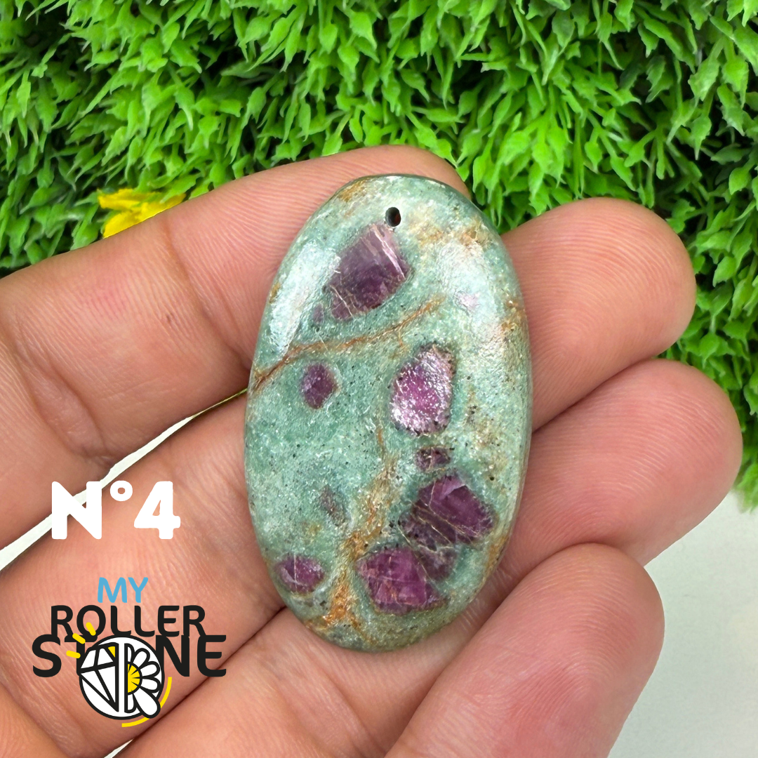 Pendentif percé Ruby Fushiste 5A