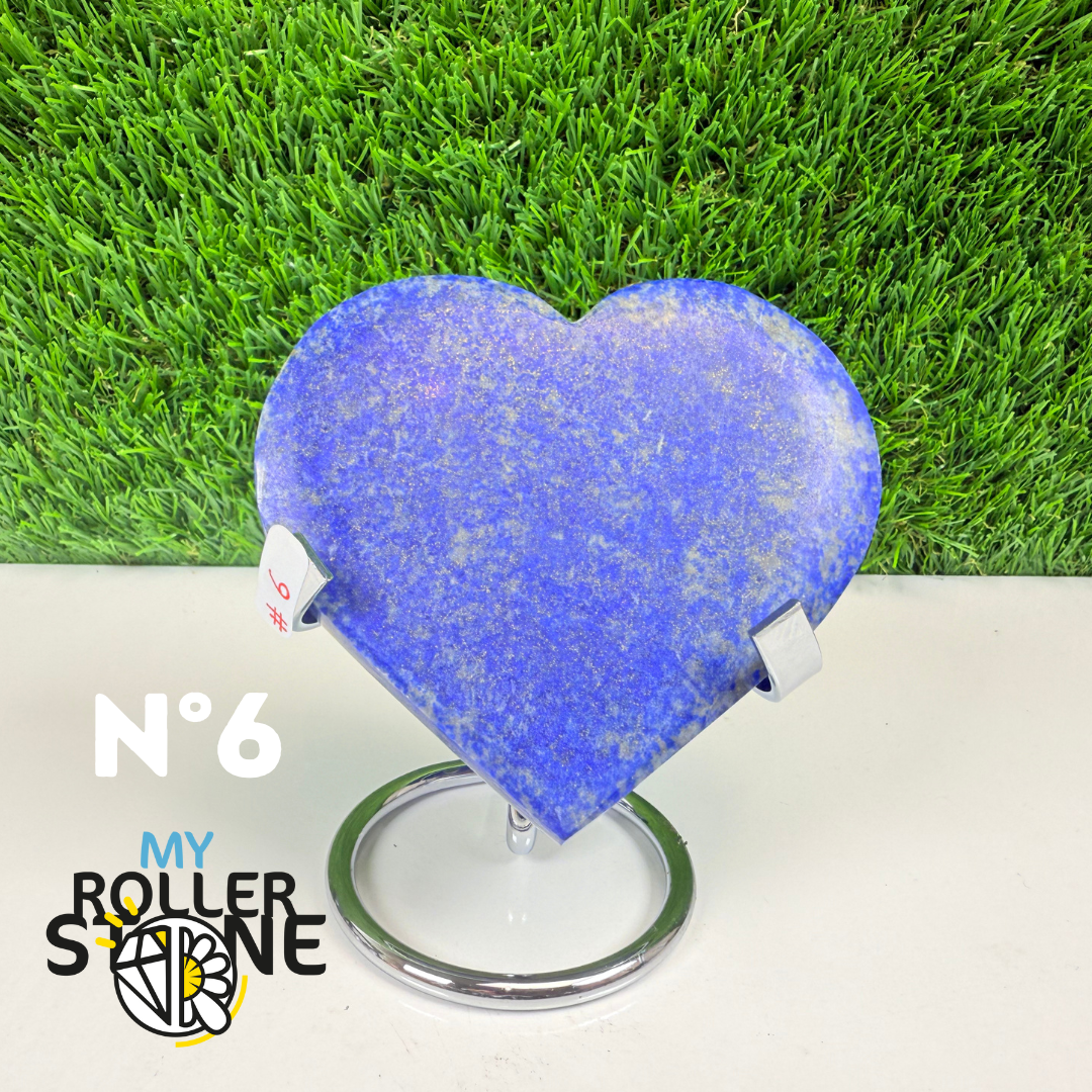 Coeur en Lapis Lazuli avec Support