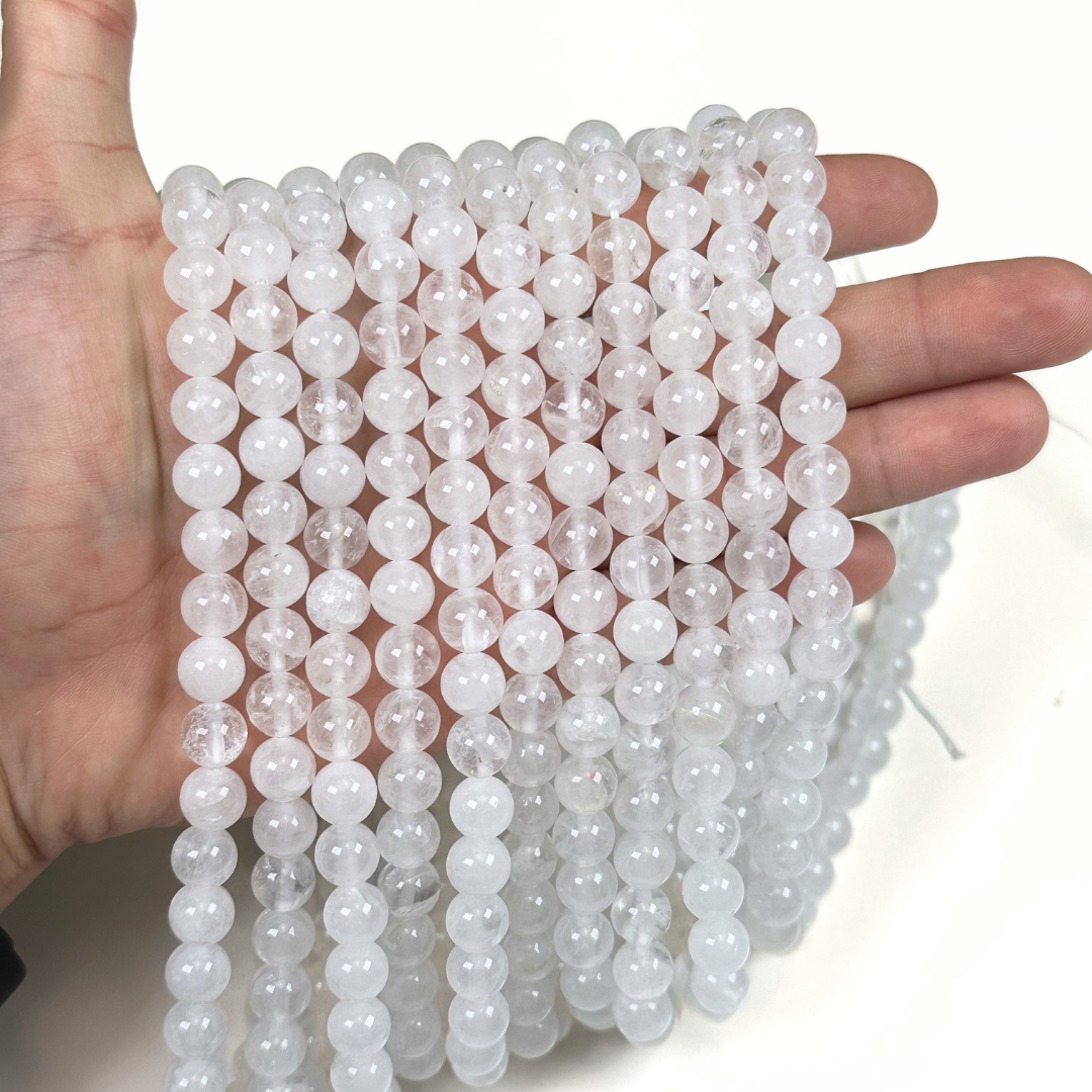Perle de cristal de roche du Brésil 1A