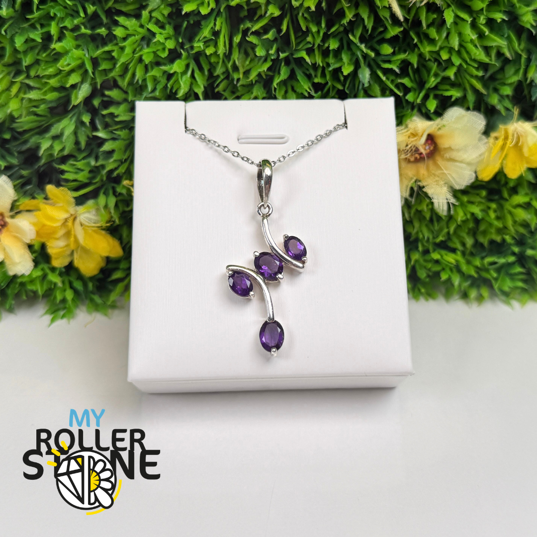 Pendentif Améthyste Facettée – P1291A