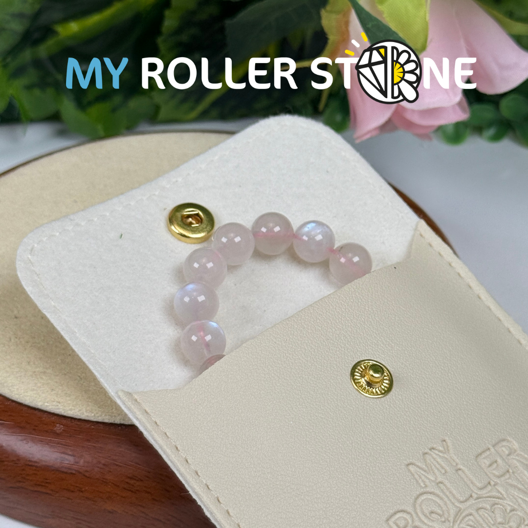 Bracelet Pierre de lune rose