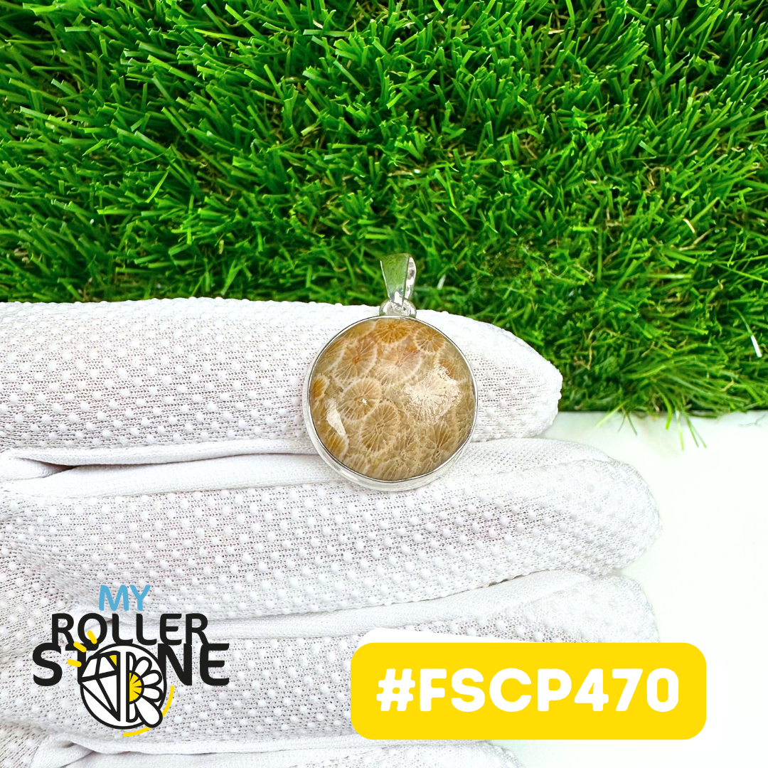 Pendentif Chrysanthème Argent 925 #FSCP470