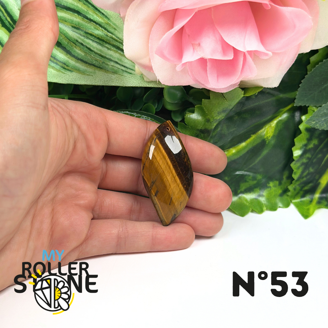 Pendentif Oeil de Tigre 5A percé