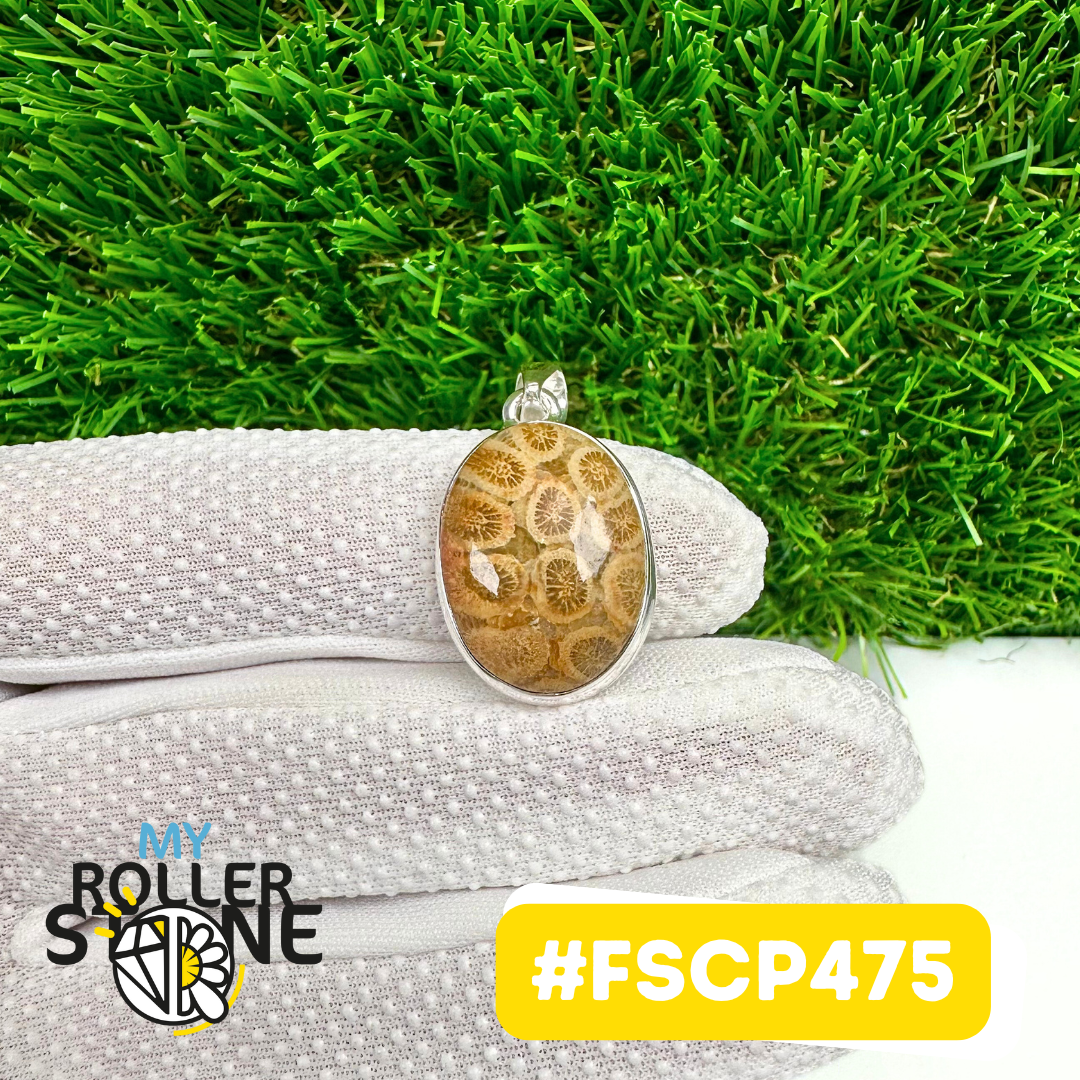 Pendentif Chrysanthème Argent 925 #FSCP475