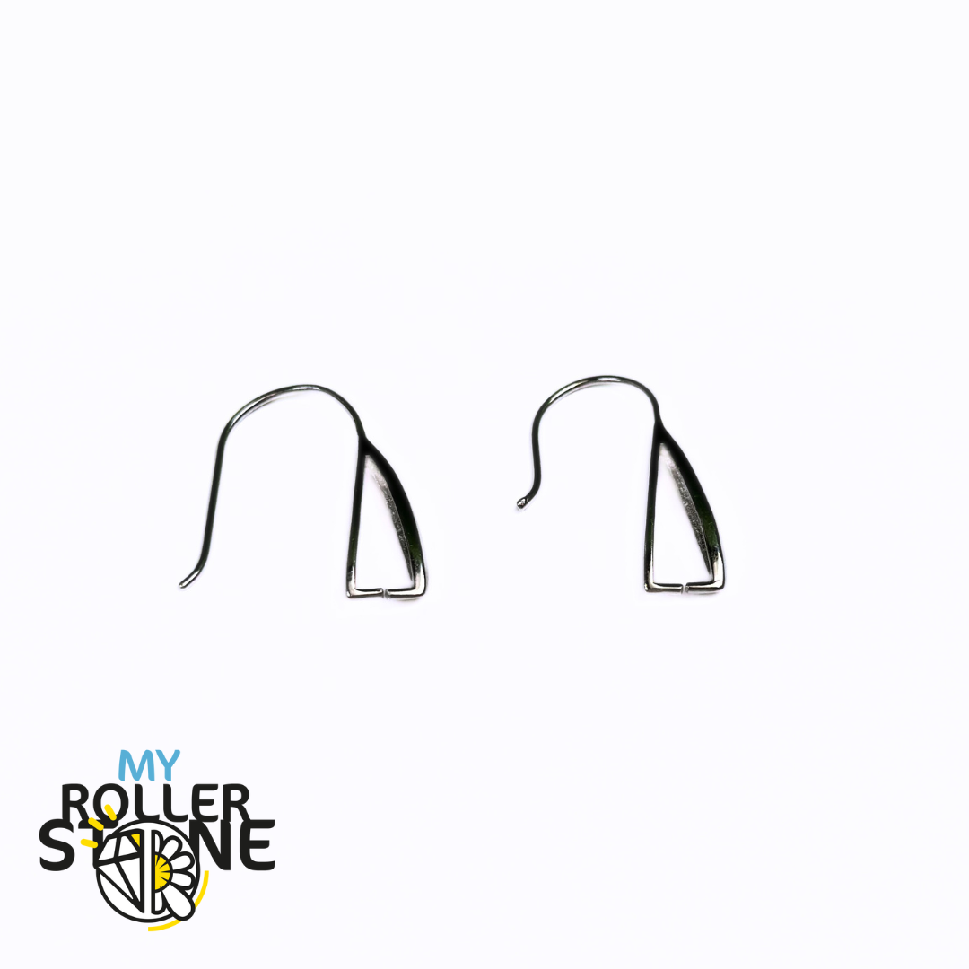 Crochets de Boucles d’Oreilles Triangulaires en Argent Sterling 925