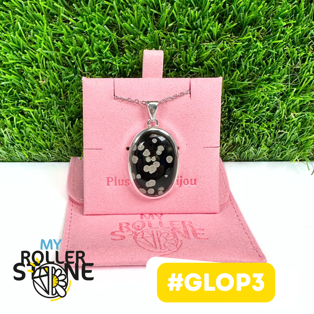 Pendentif Obsidienne Galaxy Argent 925 #GLOP3