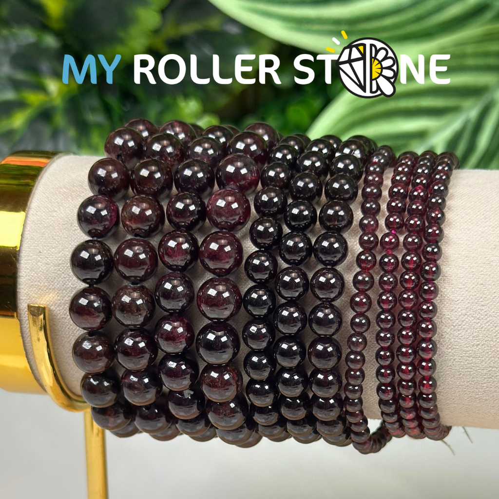 Bracelet Grenat 3A My Roller Stone