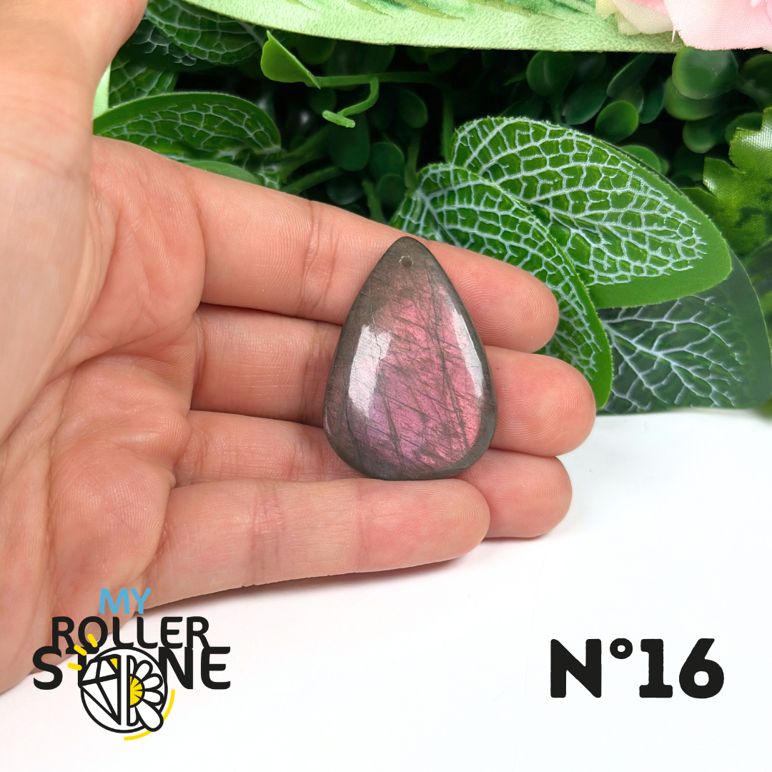 Pendentifs Labradorite Violette forme Libre 5A