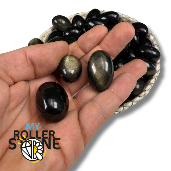 Pierre roulée Obsidienne dorée