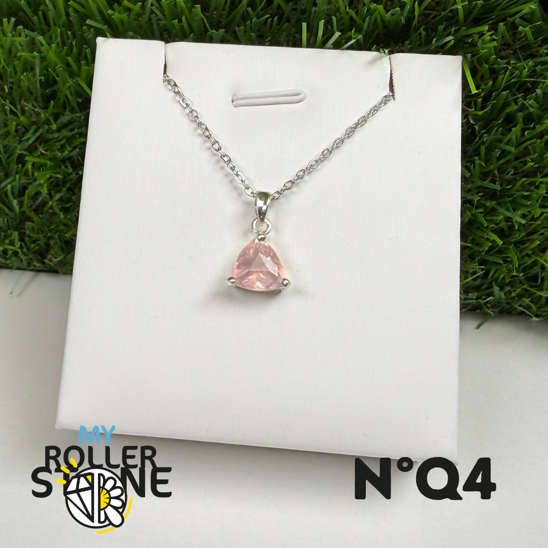 Pendentif Quartz rose Argent 925 #QR4