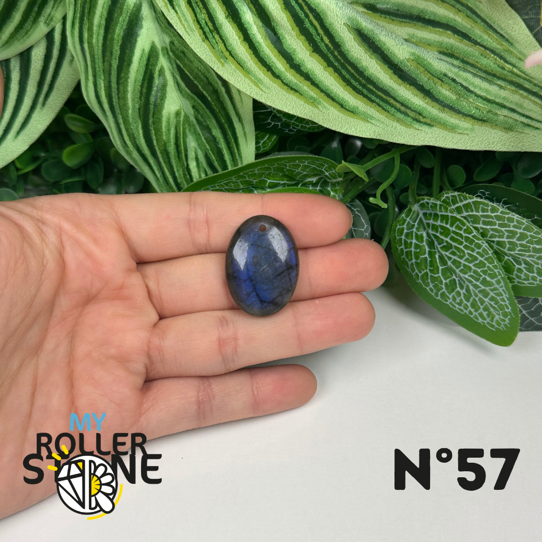 Pendentif Labradorite blue fire percé 5A