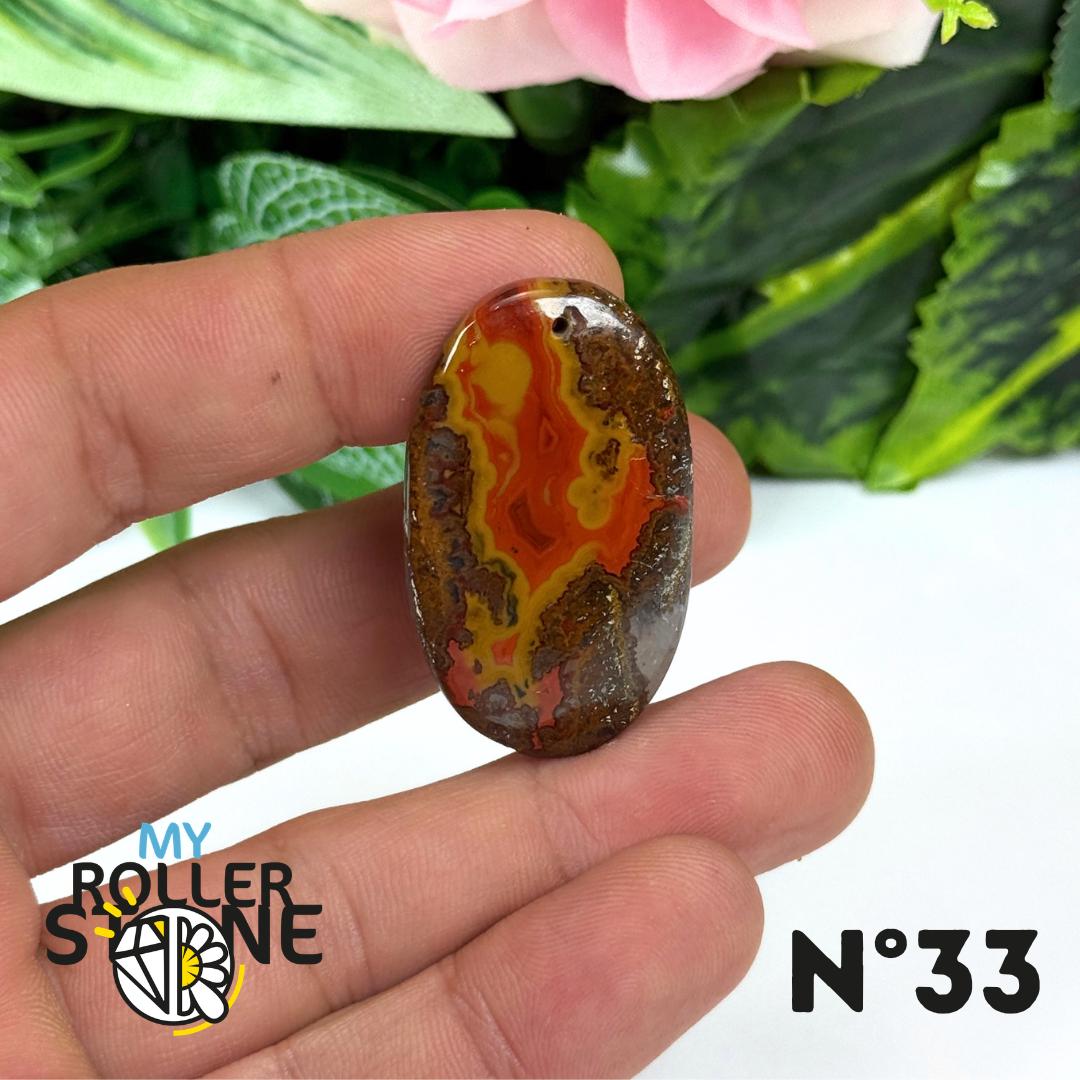 Pendentif Agate Marocaine 5A percé