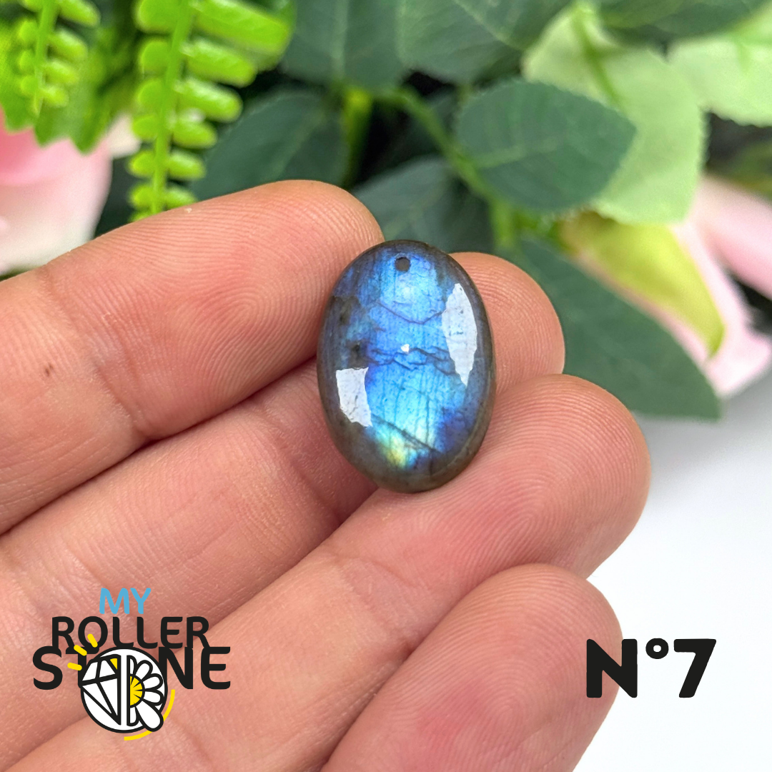 Pendentif Percé Labradorite Multi Fire 5A
