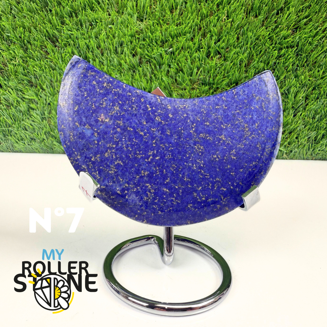 Lune en Lapis Lazuli avec Support