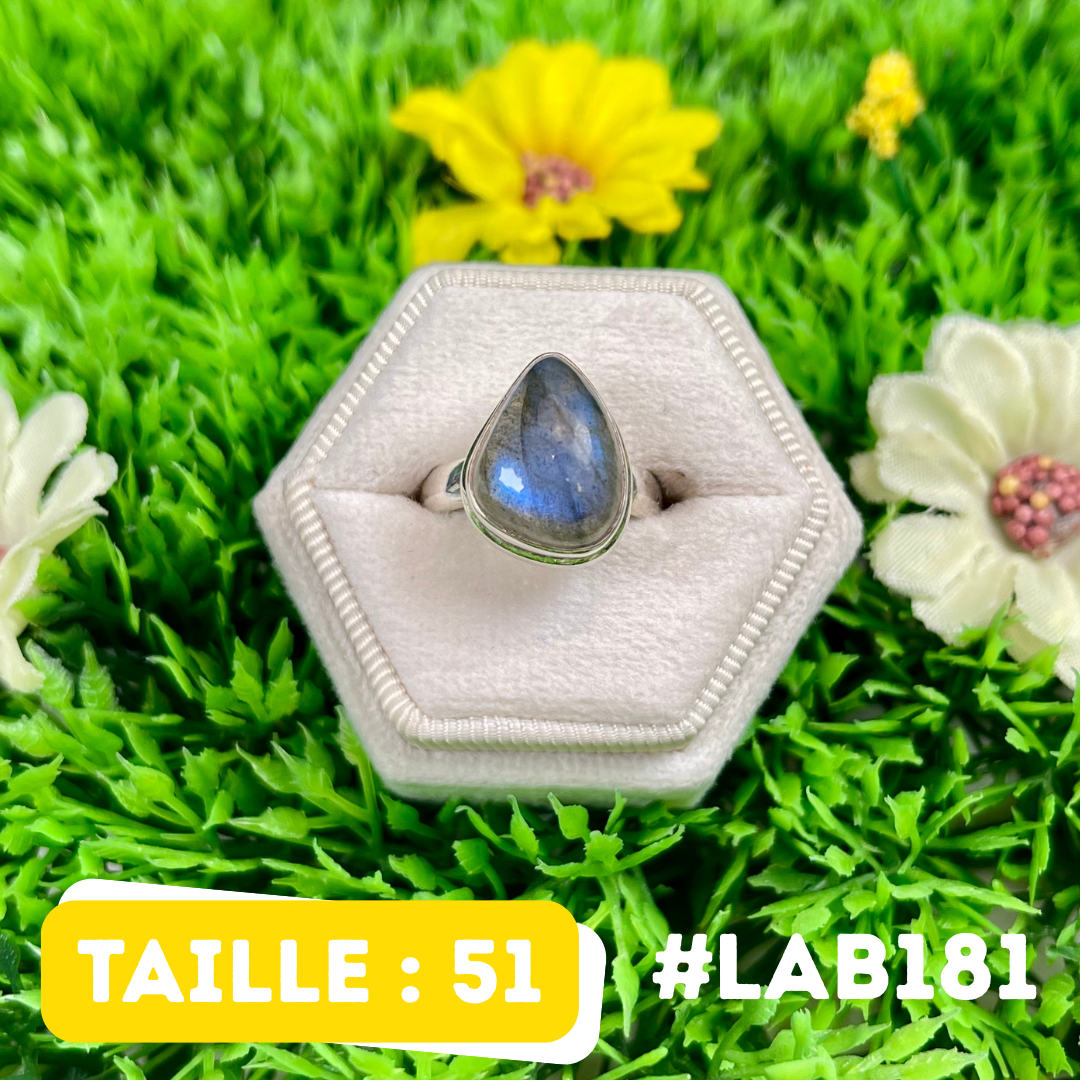 Bague Labradorite Bluefire #LAB181