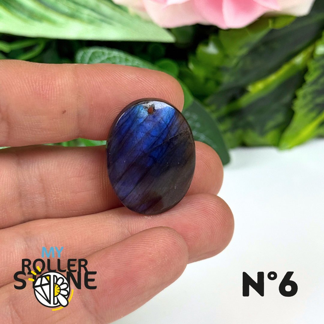 Pendentif Labradorite Blue fire percé 5A