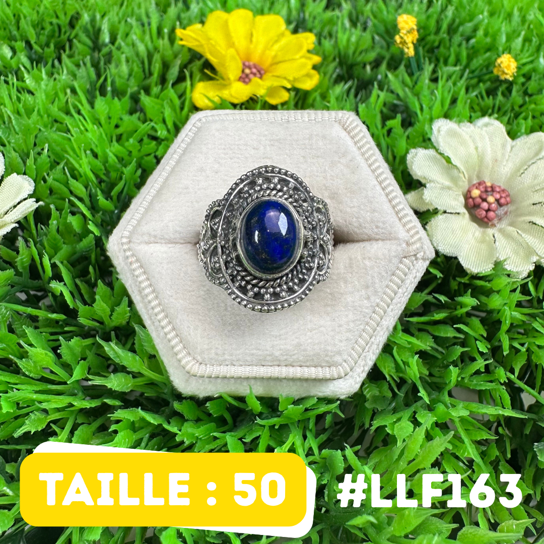 Bague Argent 925 Lapis Lazuli #LLF163