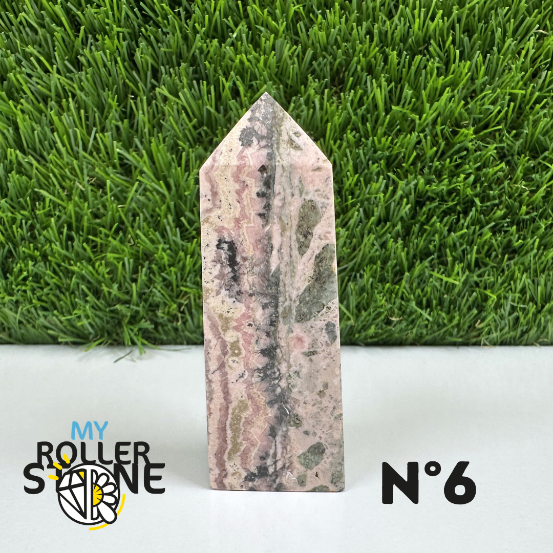 Pointes Pierre Rectangulaire Rhodochrosite