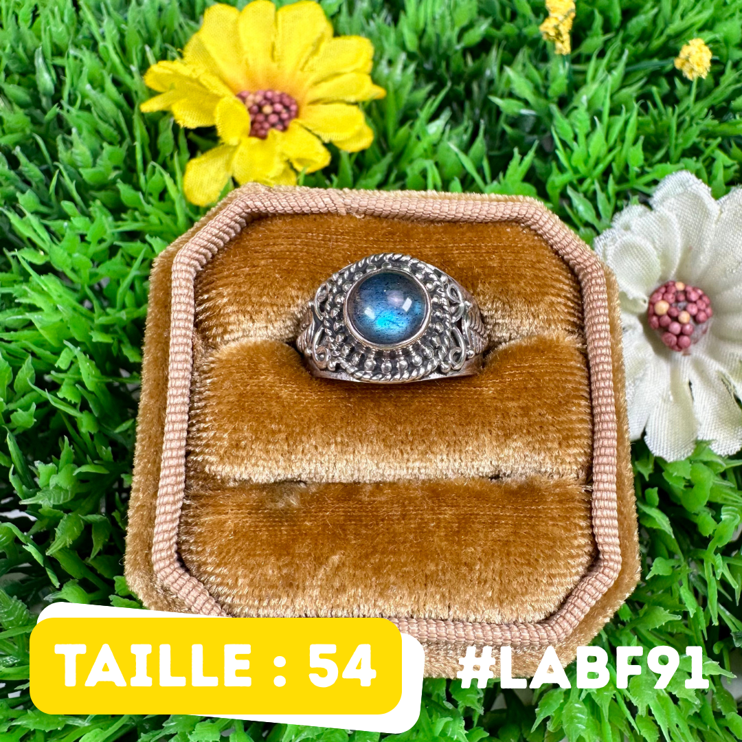 Bague Labradorite Bluefire #LABF91