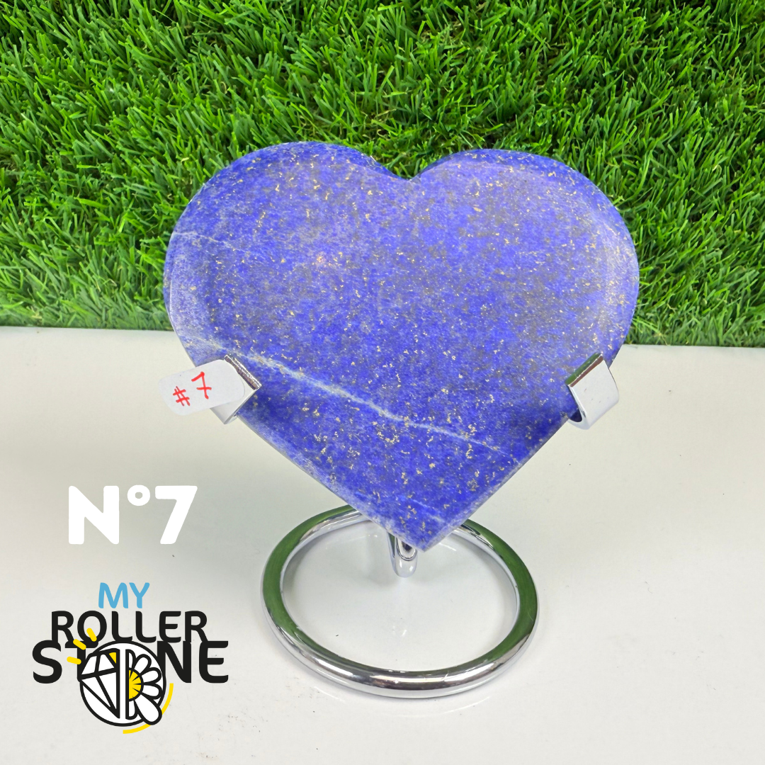 Coeur en Lapis Lazuli avec Support