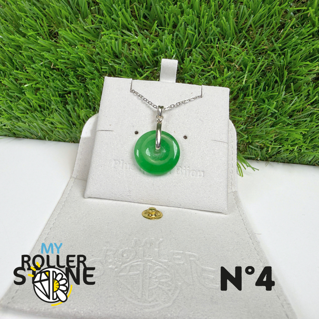 Pendentif Jade Nephrite Vietnam Argent 925 #4
